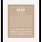 Skadi | Name Art Print