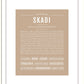Skadi | Name Art Print