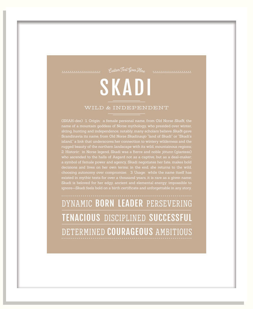 Skadi | Name Art Print