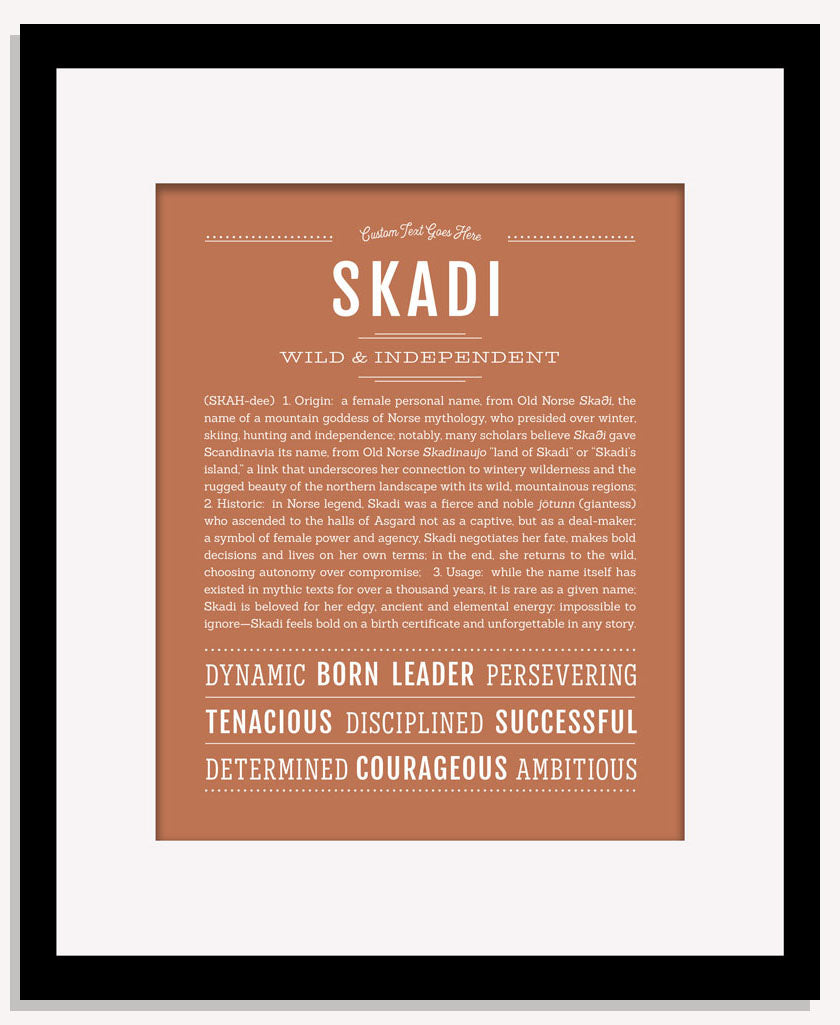 Skadi | Name Art Print