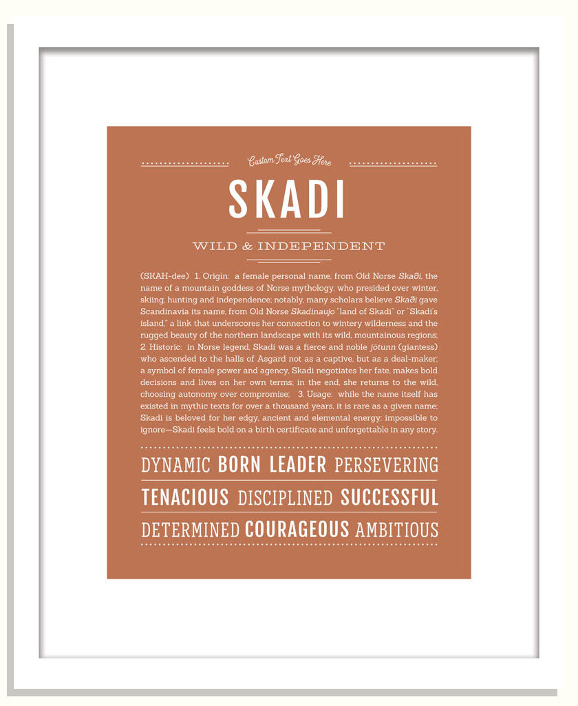 Skadi | Name Art Print