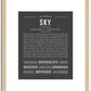 Sky | Name Art Print