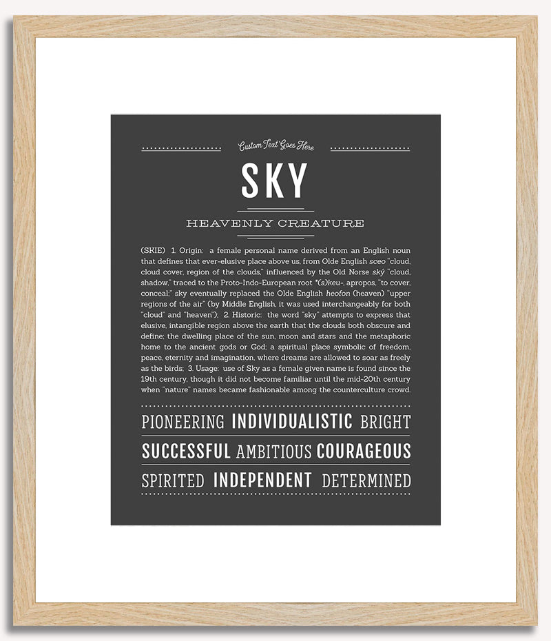 Sky | Name Art Print