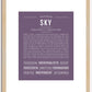 Sky | Name Art Print