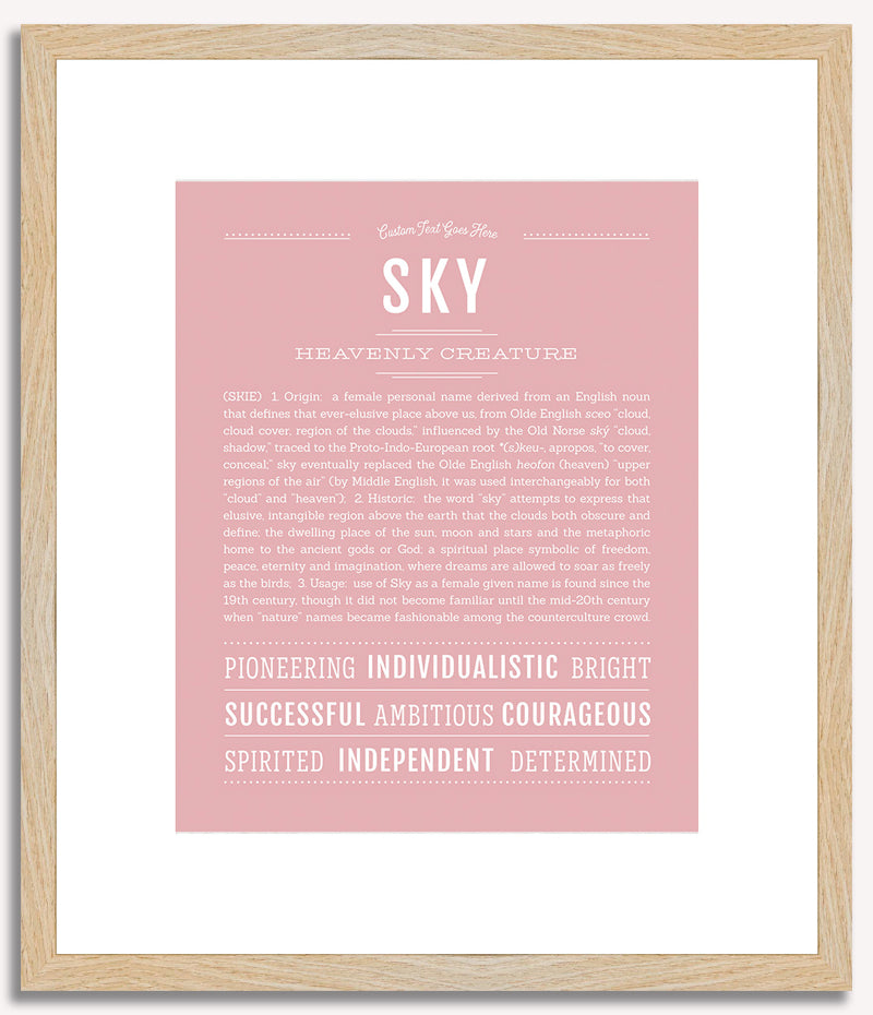 Sky | Name Art Print