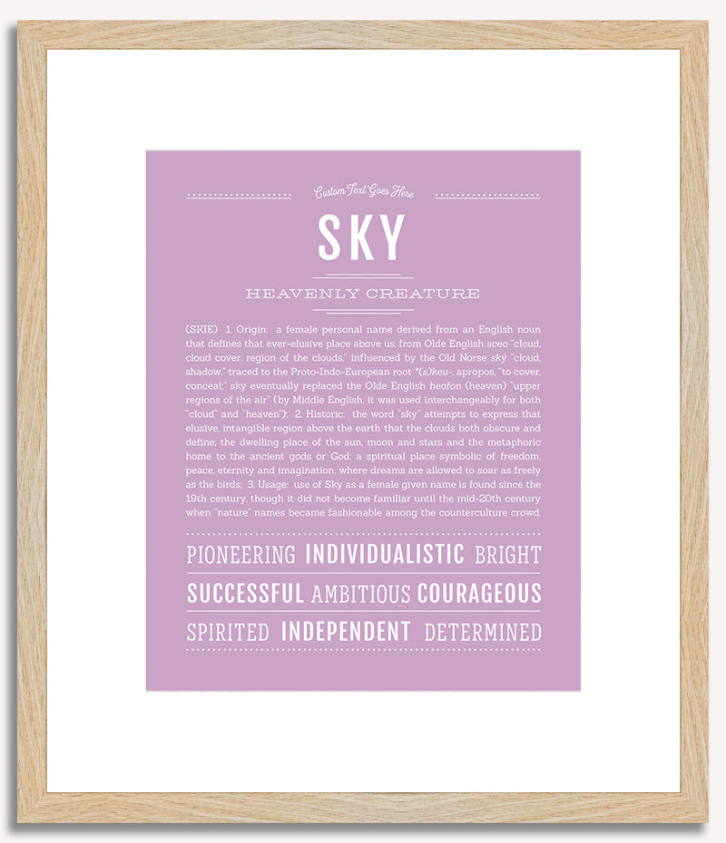 Sky | Name Art Print