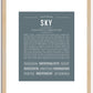 Sky | Name Art Print