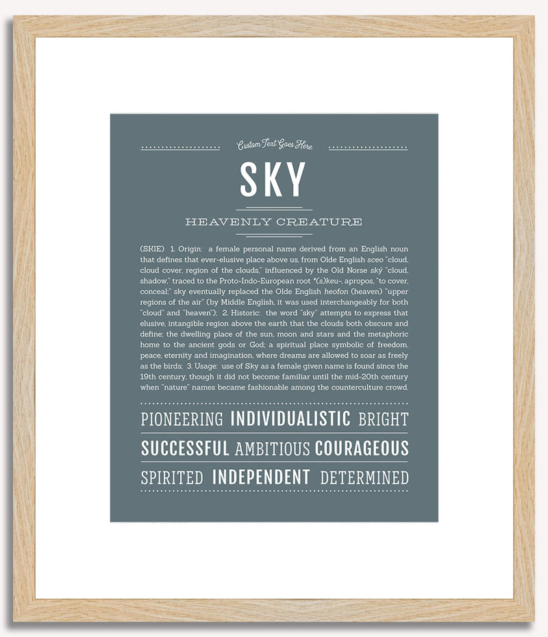 Sky | Name Art Print