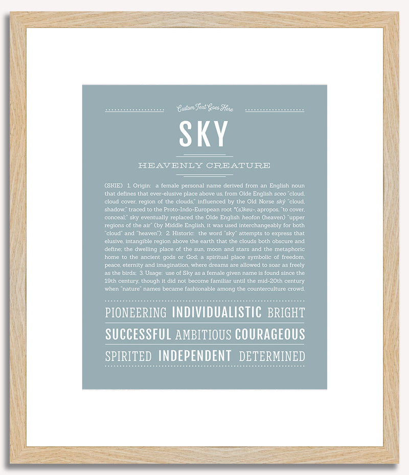 Sky | Name Art Print