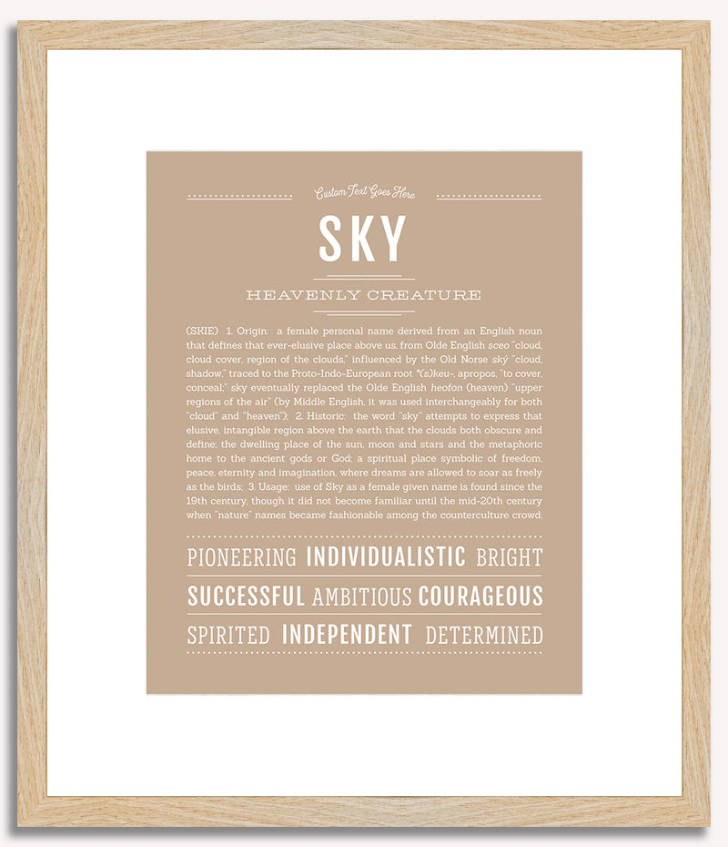 Sky | Name Art Print