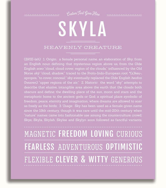 Frame Options | Lilac | No Frame