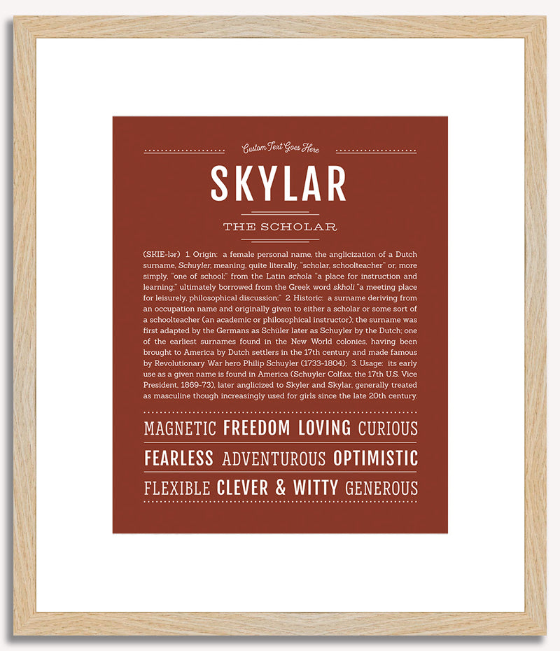 Skylar (female) | Name Art Print