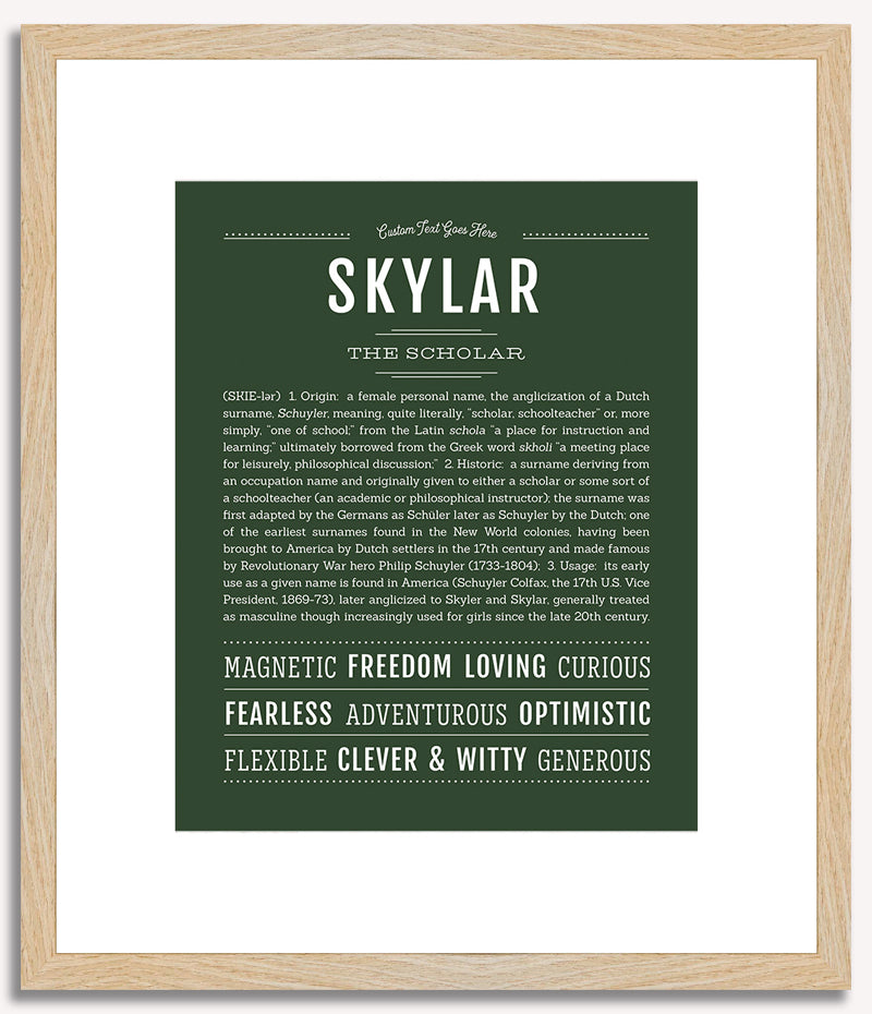 Skylar (female) | Name Art Print