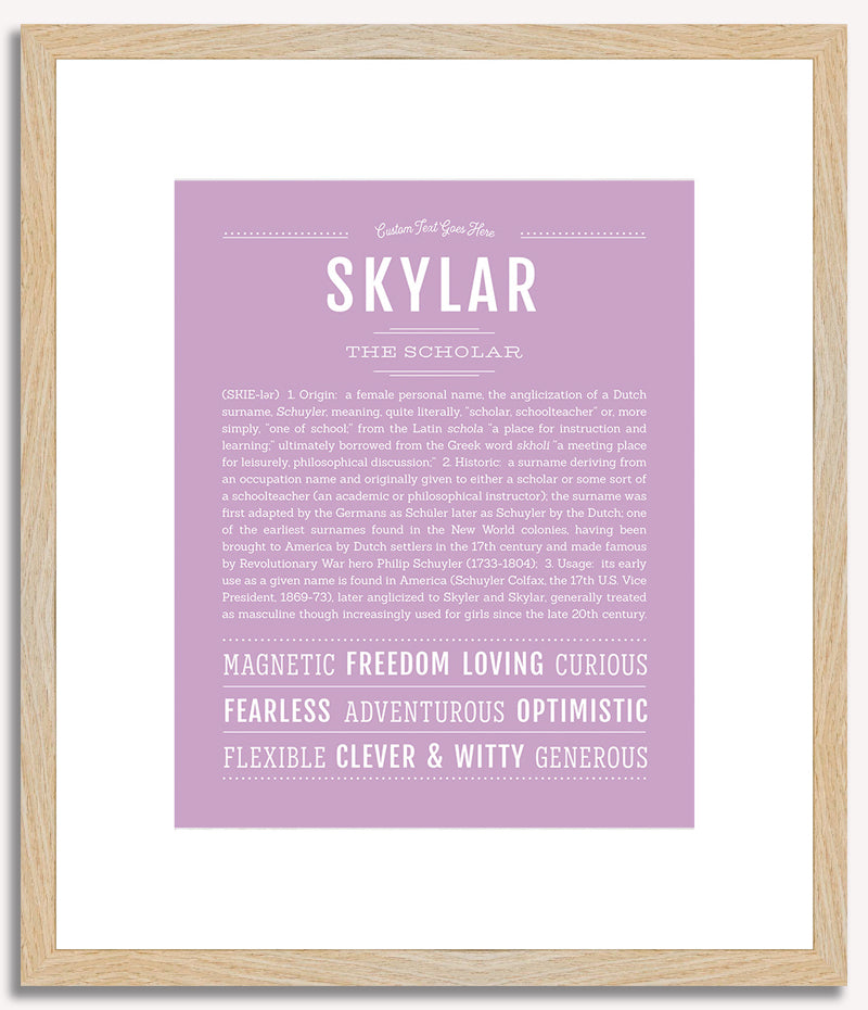 Skylar (female) | Name Art Print