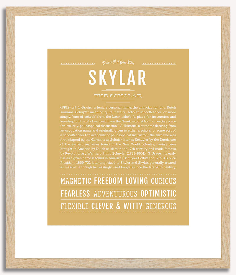 Skylar (female) | Name Art Print