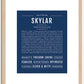 Skylar (female) | Name Art Print