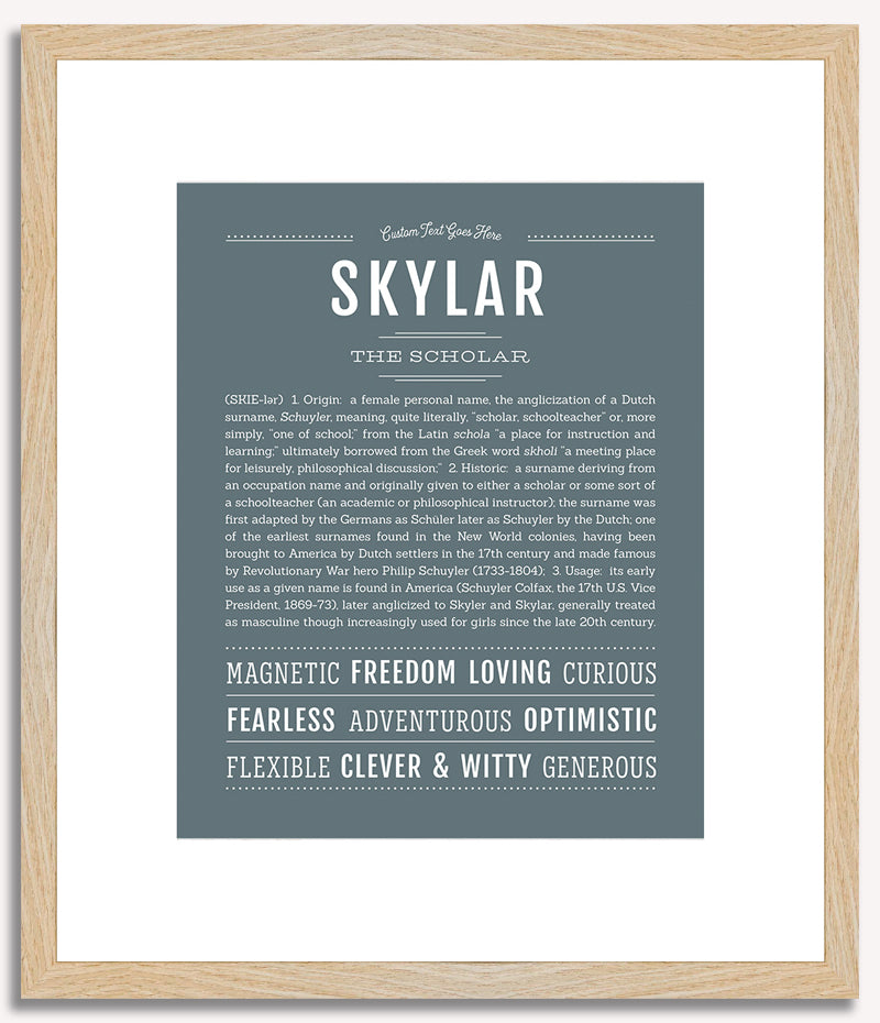 Skylar (female) | Name Art Print