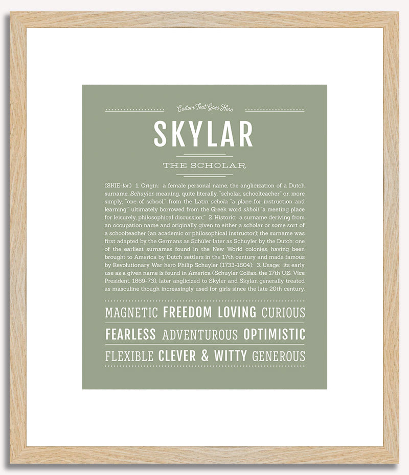 Skylar (female) | Name Art Print