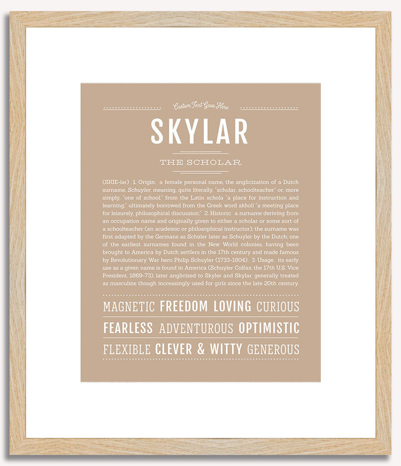 Skylar (female) | Name Art Print