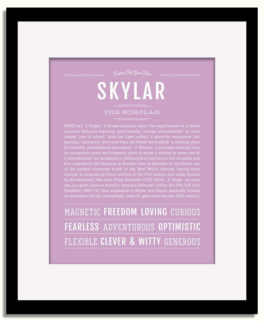 Frame Options | Lilac | Black Frame, Matted