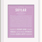 Frame Options | Lilac | White Frame, Matted