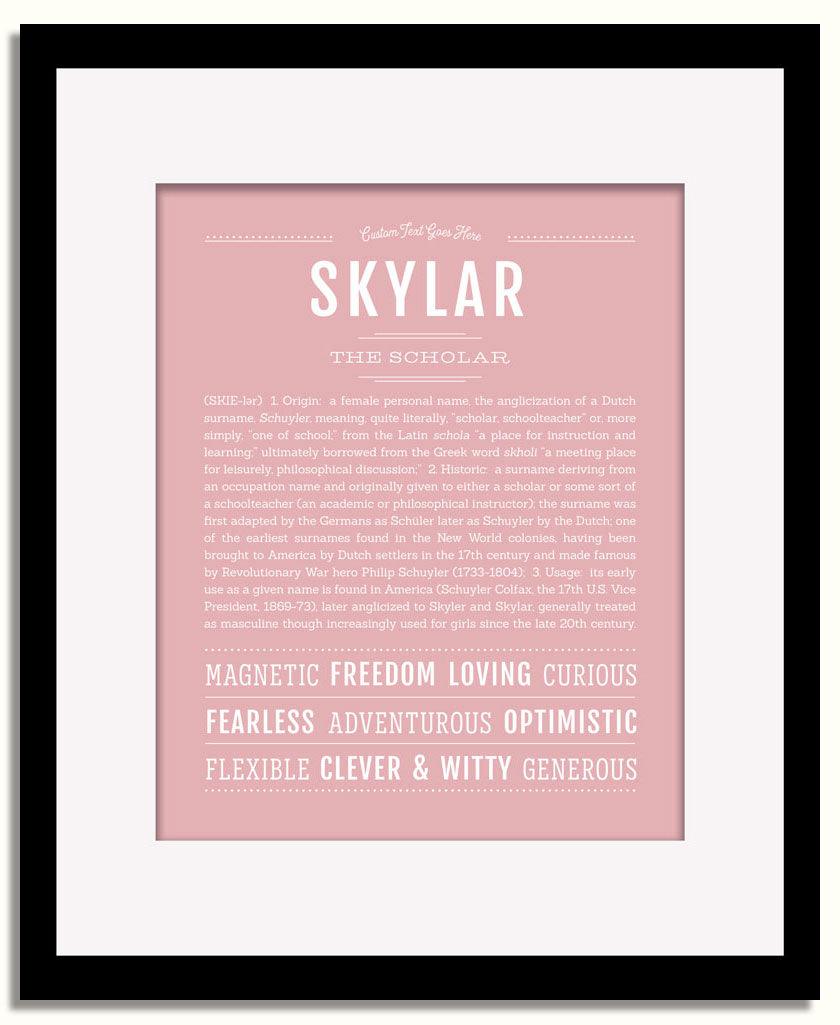 Frame Options | Dusty Rose | Black Frame, Matted