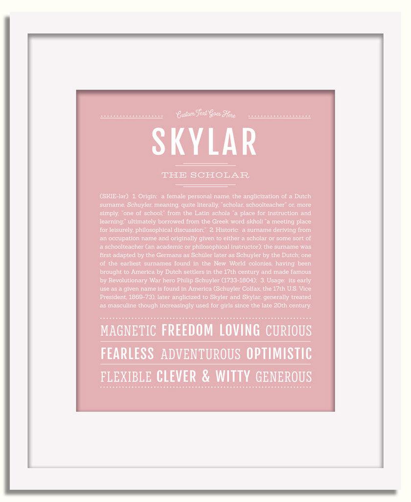 Frame Options | Dusty Rose | White Frame, Matted