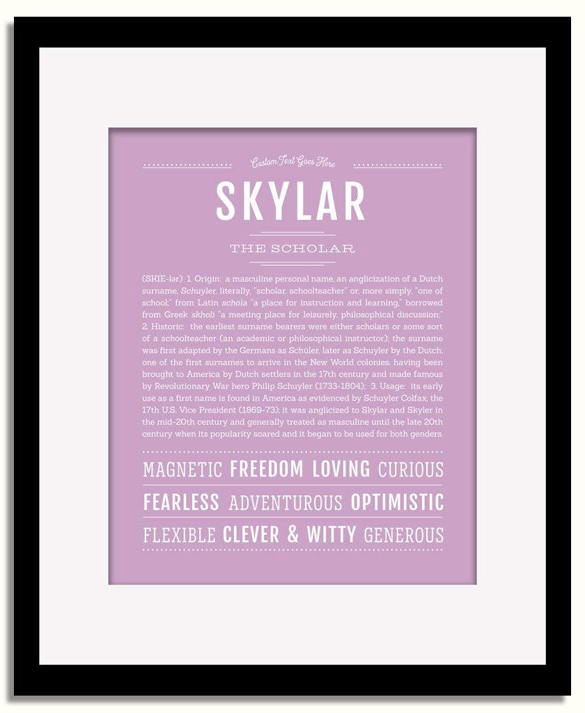 Frame Options | Lilac | Black Frame, Matted