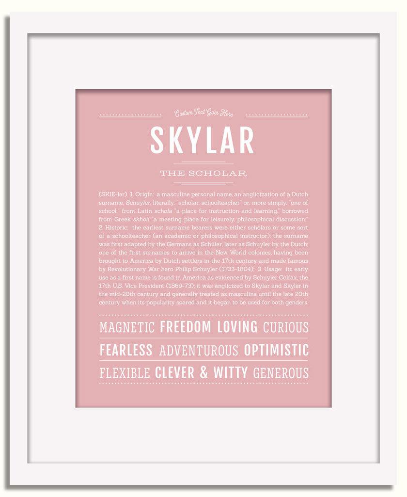 Frame Options | Dusty Rose | White Frame, Matted