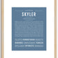 Skyler (female) | Name Art Print