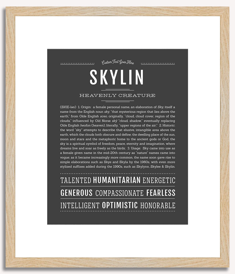 Skylin | Name Art Print