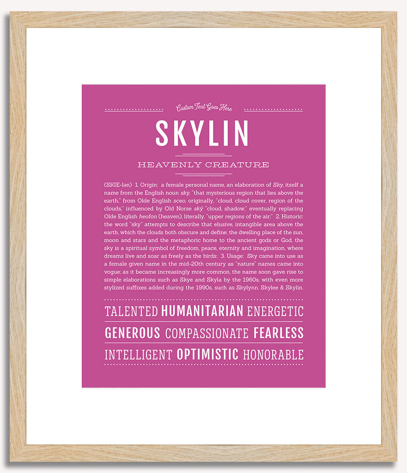 Skylin | Name Art Print