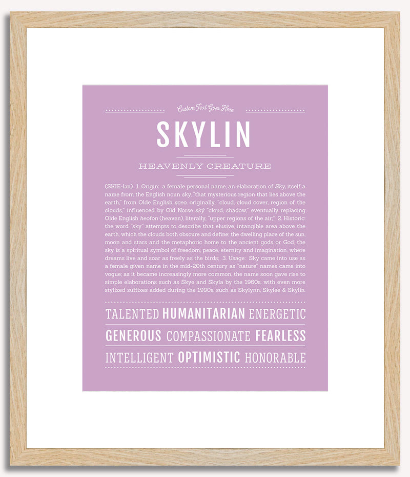 Skylin | Name Art Print