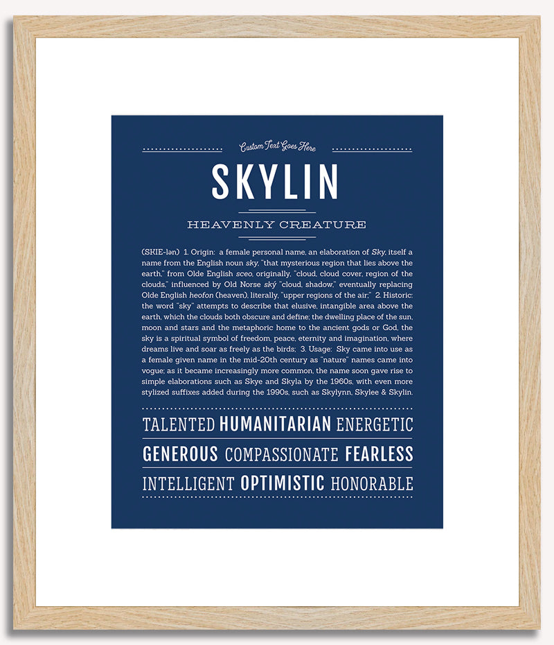 Skylin | Name Art Print