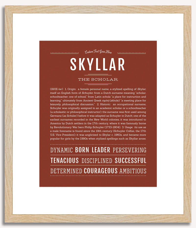 Skyllar | Name Art Print