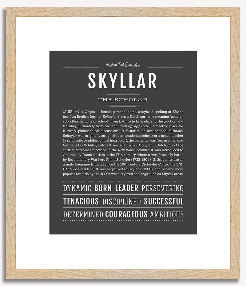 Skyllar | Name Art Print