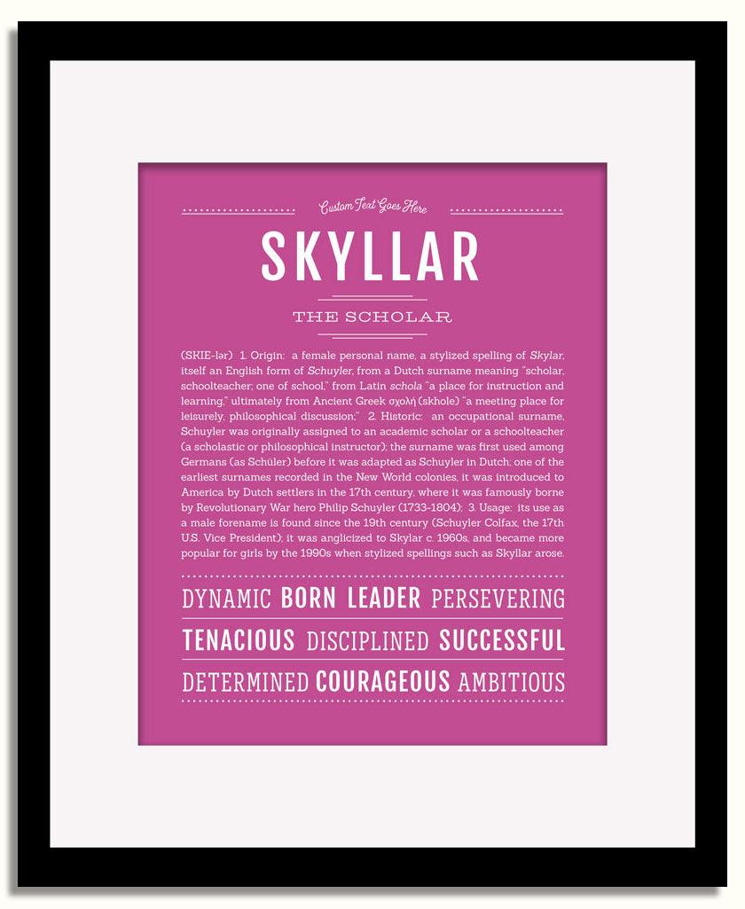 Frame Options | Dark Pink | Black Frame, Matted