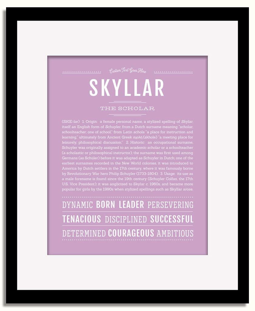 Frame Options | Lilac | Black Frame, Matted