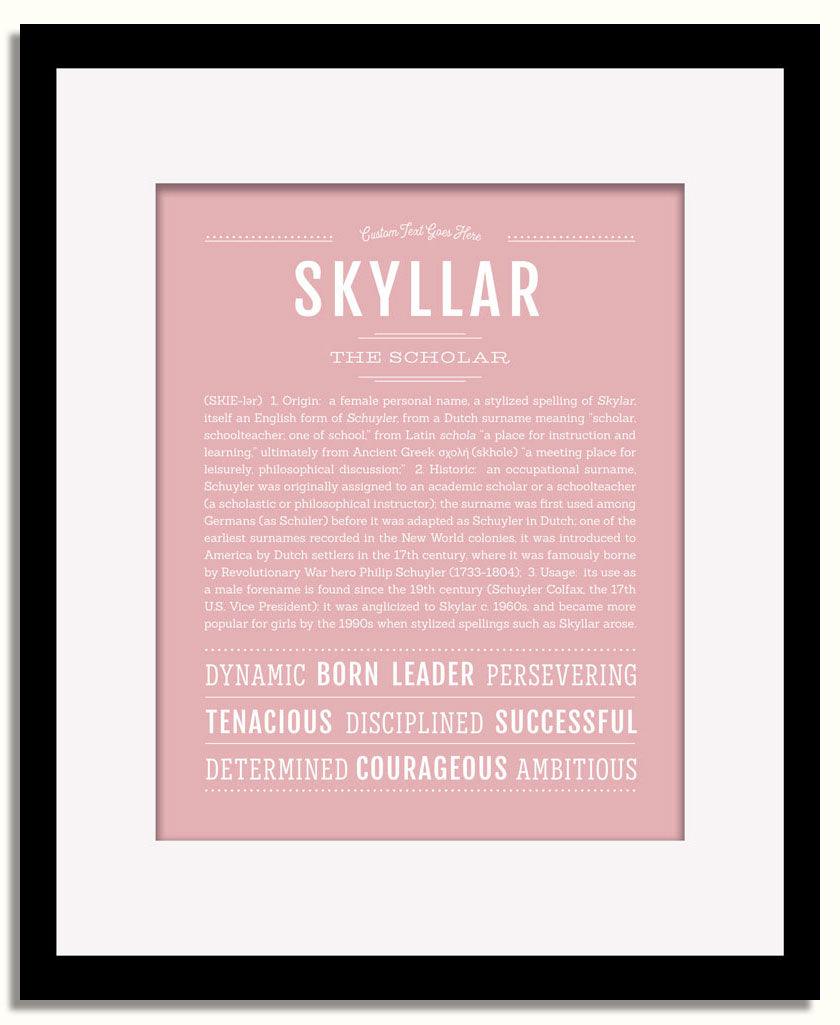 Frame Options | Dusty Rose | Black Frame, Matted