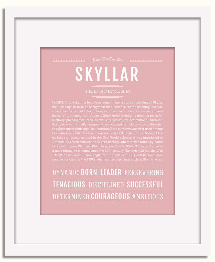 Frame Options | Dusty Rose | White Frame, Matted