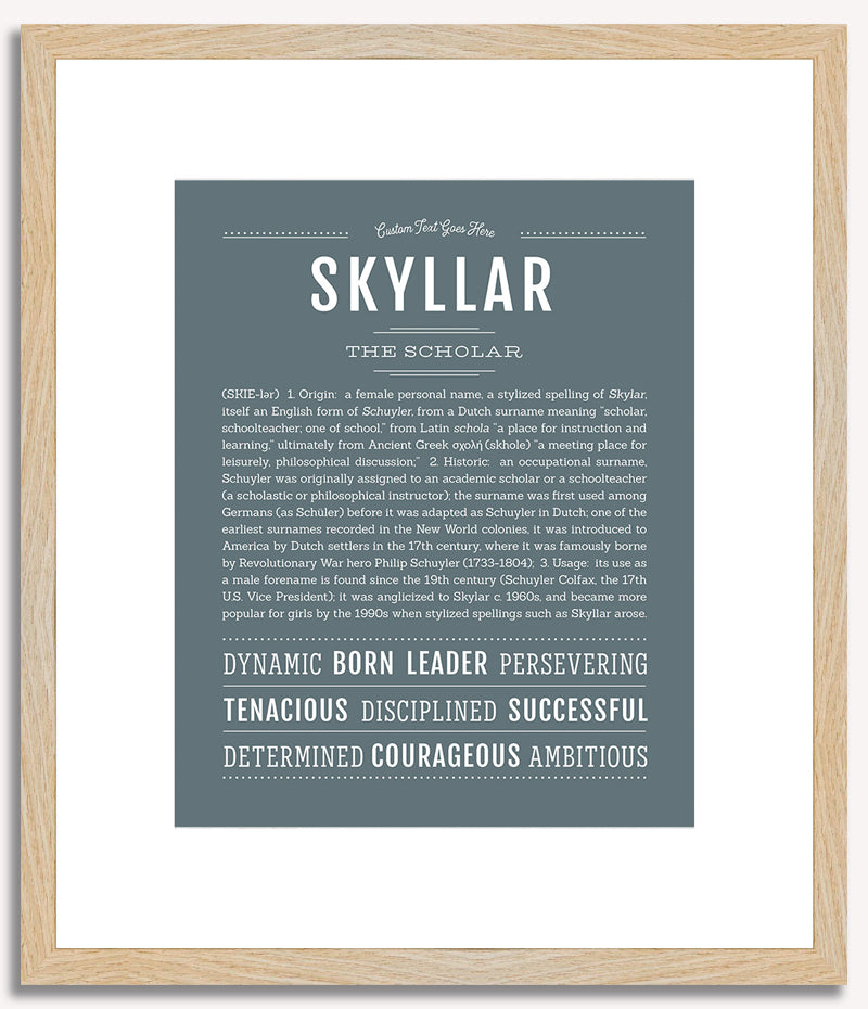 Skyllar | Name Art Print