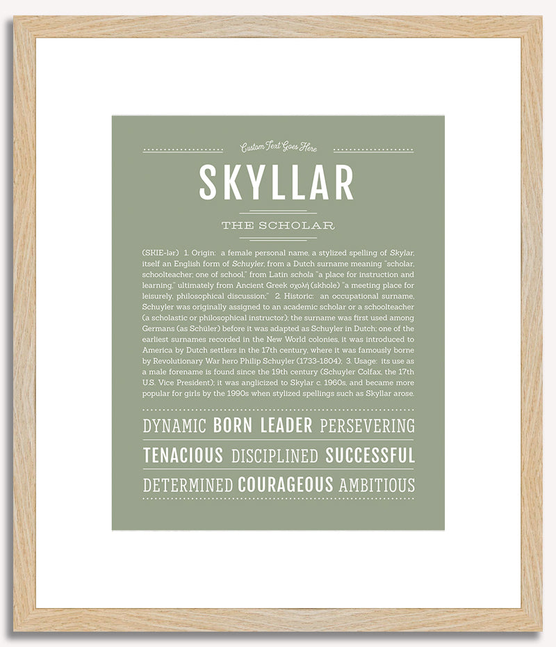 Skyllar | Name Art Print