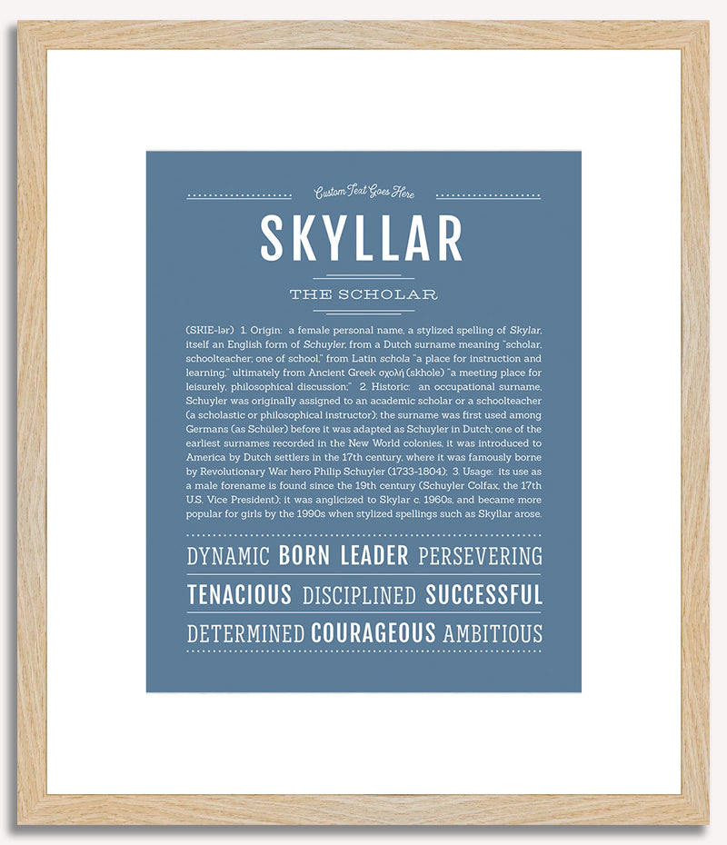 Skyllar | Name Art Print