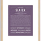 Slater | Name Art Print