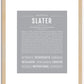 Slater | Name Art Print