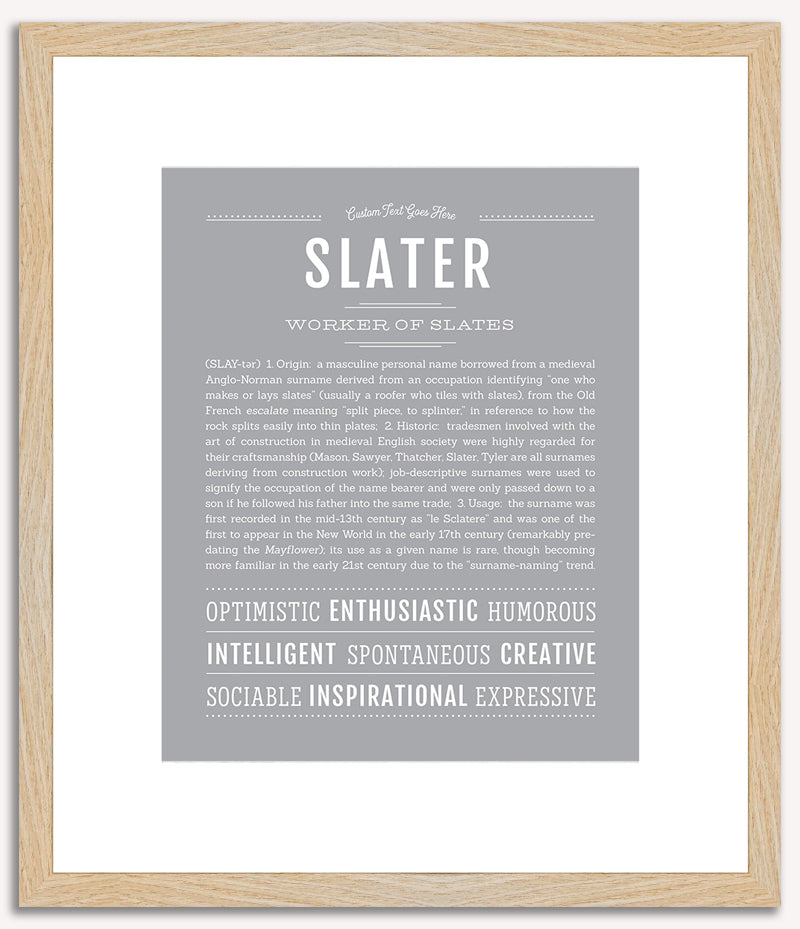 Slater | Name Art Print