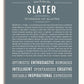 Slater Personalized Name Meaning Art Prints โ Name Stories
