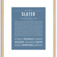 Slater | Name Art Print