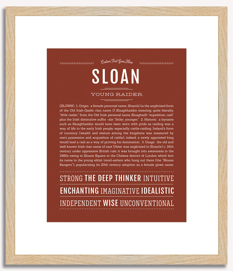 Sloan | Name Art Print