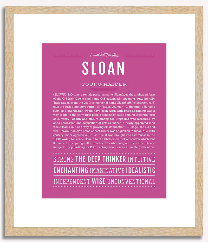 Sloan | Name Art Print